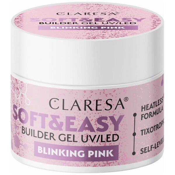 Activeshop Claresa żel budujący Soft&Easy gel blinking pink 45g