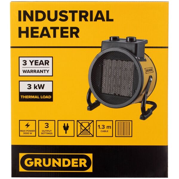 Grunder ΚΕΡΑΜΙΚΟΣ ΑΝΕΜΙΣΤΗΡΑΣ 3KW LIH-03 αερόθερμος 14234809 4772013425229