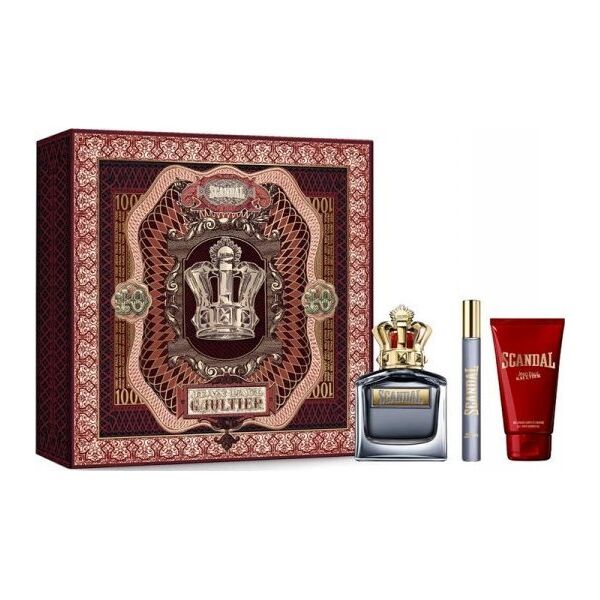 SET JEAN PAUL GAULTIER Scandal Pour Homme EDT spray 100ml + EDT spray 10ml + SHOWER GEL 75ml