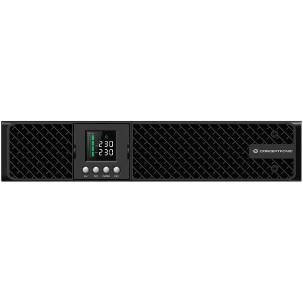 UPS Conceptronic Conceptronic ZEUS51E3K zasilacz UPS Podwójnej konwersji (online) 3 kVA 3000 W 9 x gniazdo sieciowe