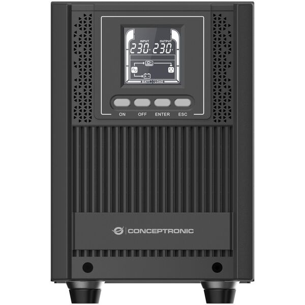 UPS Conceptronic Conceptronic ZEUS52E2K zasilacz UPS Podwójnej konwersji (online) 2 kVA 1800 W 6 x gniazdo sieciowe