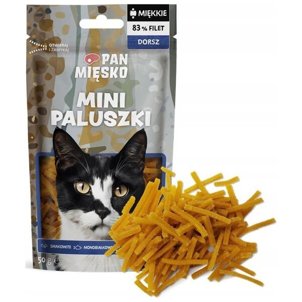 Przysmak dla kota Mini paluszki Dorsz (dorosły) 50g