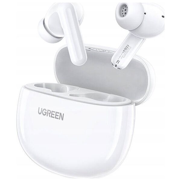 Bezprzewodowe słuchawki dokanałowe TWS UGREEN HiTune T3C Bluetooth 5.4 IPX5 (białe)