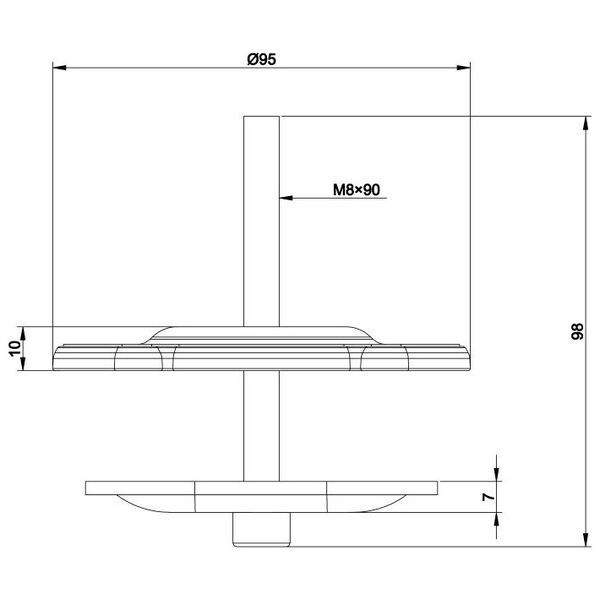 M VESA Deskmount Officeline