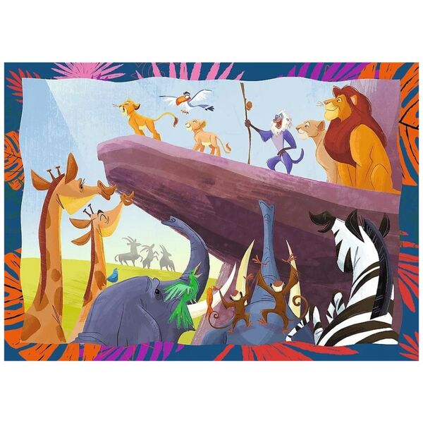 Trefl Puzzle 4w1 Król Lew odważny