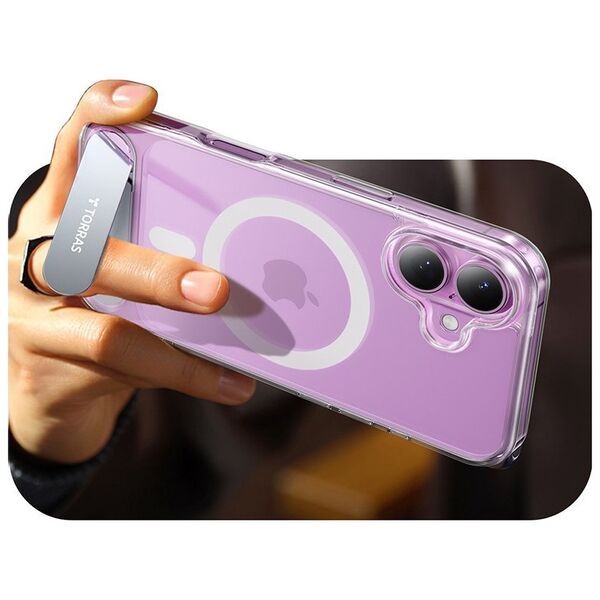 Torras Etui Torras Pstand Series dla iPhone 16 (Przeźroczyste)