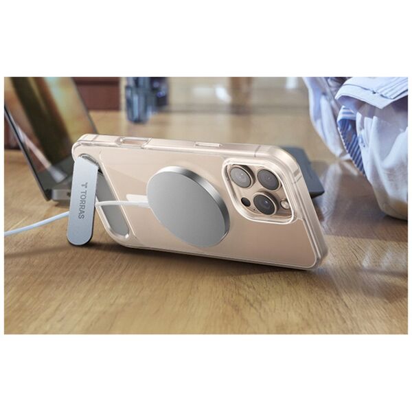 Torras Etui Torras Pstand Series dla iPhone 16 Pro (Przeźroczyste)