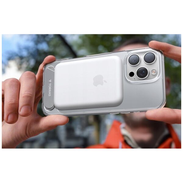 Torras Etui Torras Pstand Series dla iPhone 16 Pro (Przeźroczyste)