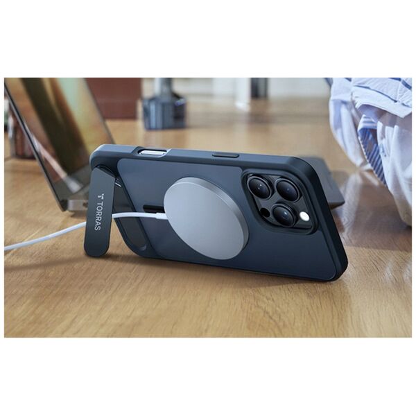 Torras Etui Torras Pstand Series dla iPhone 16 Pro (Czarne)