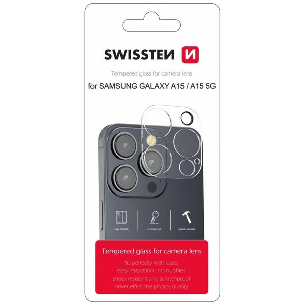 Swissten Swissten Rūdīts Aizsargstikls κάμερα αντικείμενο Samsung Galaxy A15 / A15 5G 14132005 8595217486881