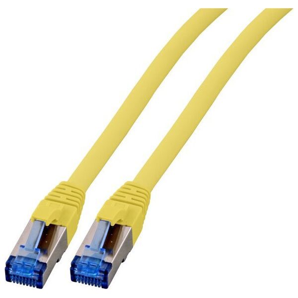 EFB RJ45 Patch Cable S/FTP, Cat.6A,Cat.7 RohCable TPE superflex, 0,15m, yellow (K5525FGE.0,15)