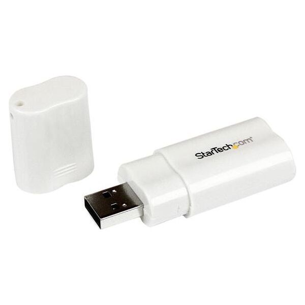 Adapter USB StarTech USB - Jack 3.5mm Biały  (ICUSBAUDIO)