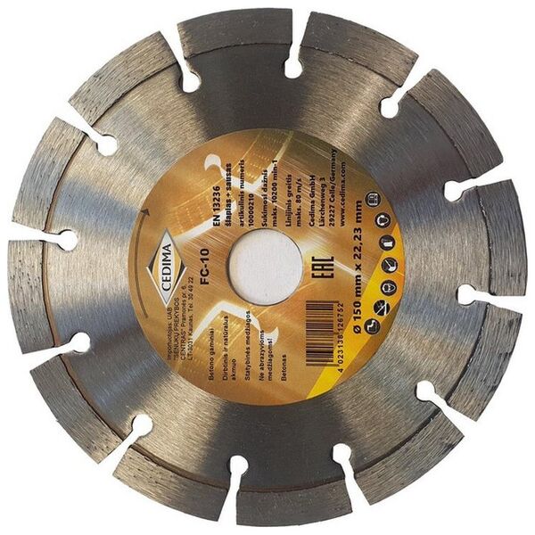 Sourcing DIAMOND SEGMENTAL CUTING WHEEL 150X2.0 13868206 4023138118535