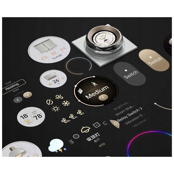 Aqara Touchscreen Dial V1 EU Biały | Panel sterowania | Wi-Fi, Bluetooth, Zigbee
