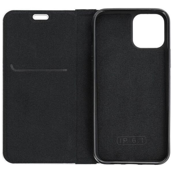 ForCell ETUI Kabura Forcell LUNA Book Carbon do iPhone 13 PRO MAX czarny CASE