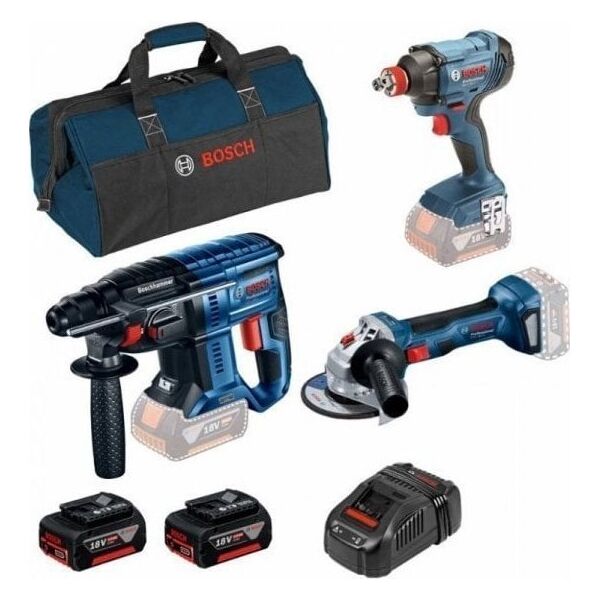 Σετ ηλεκτρικών εργαλείων Bosch BOSCH SET GBH180 + GWS180 + GDX180 +2XAKU 5.0AH + GAL1880CV 13979017 2010003972561