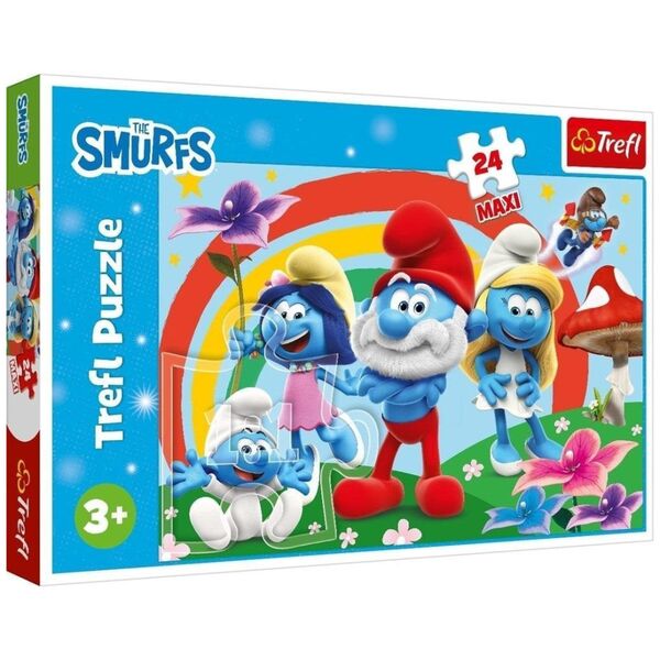 Puzzle 24 maxi Smerfny dzień TREFL