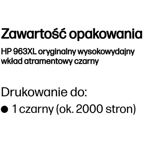 Kasete HP No.963XL (3JA30AE) BK 2000psl. OEM