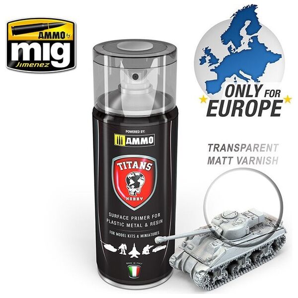 Vallejo Ammo: Titans Matt Transparent Varnish/Base 13959091 7426842918946