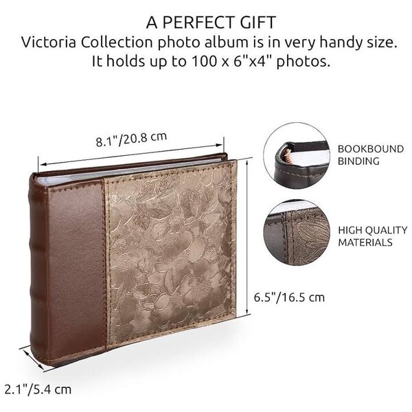 Victoria Collection Album B 10x15/100M Flower-3, καφέ 13991531 4741326101007