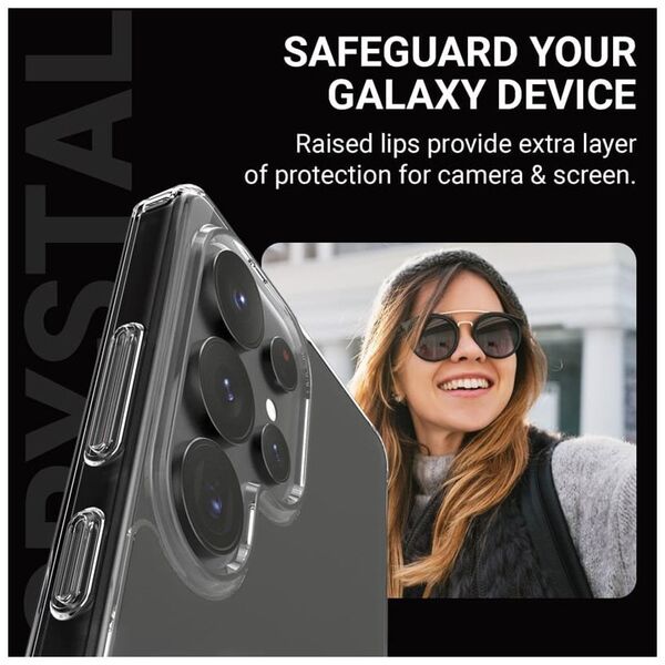 Crong Crystal Shield Magnetic - Etui Samsung Galaxy S25 Ultra MagSafe (przezroczysty)