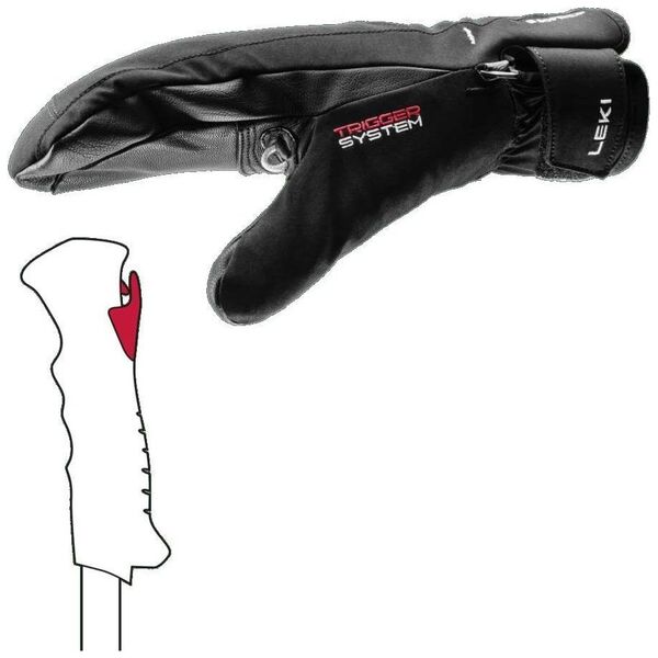 ΓΑΝΤΙΑ Leki LEKI Cerro 3D Women Mitt μαύρο 8.5 13518672 4028173354061