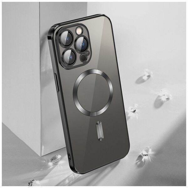 Vmax Electroplating Mag TPU case for Samsung Galaxy S25 black 6976757305009
