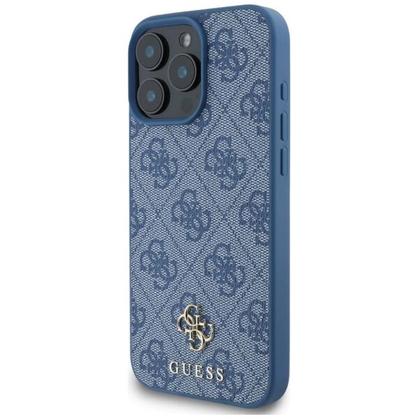 Etui Guess HC PU 4G Small 4G and Classic  do iPhone 16 Pro MagSafe niebieski