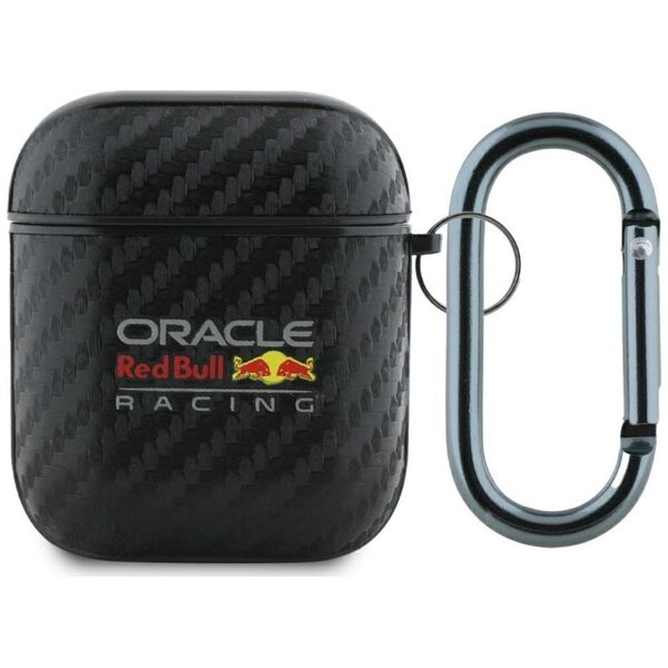 Etui Red Bull PU Carbon Logo do AirPods   1/2 czarny
