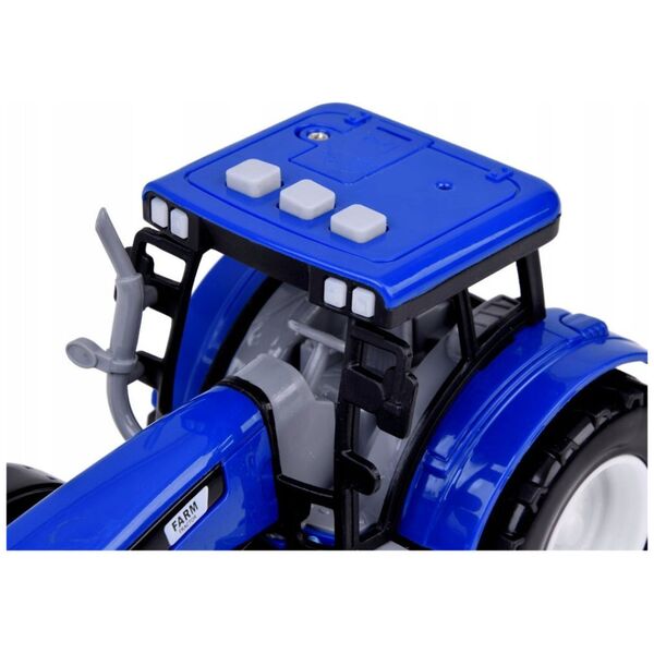 Niebieski traktor dla małego rolnika + dźwięki światła ZA5224
