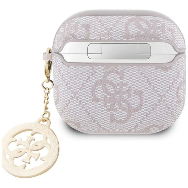 Etui Guess 4G Strass Charm do AirPods 4   różowy