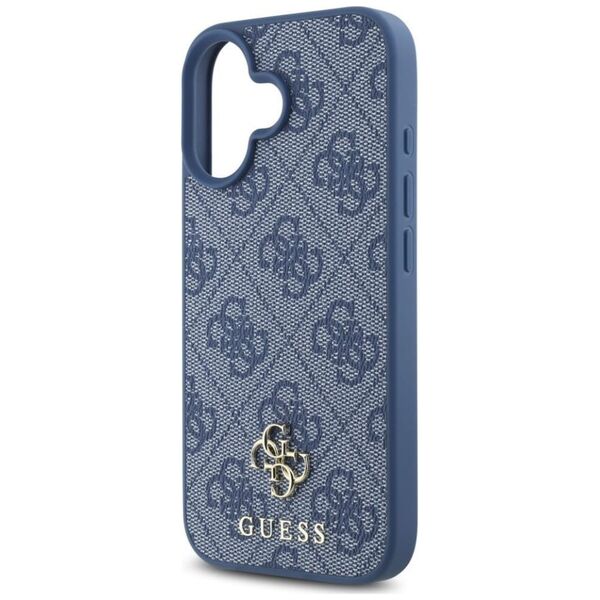 Guess HC PU 4G Small 4G and Classic case for iPhone 16 MagSafe blue