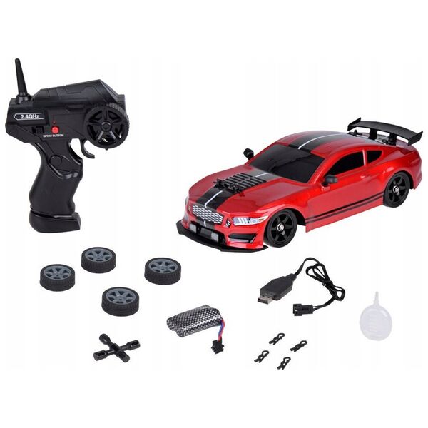 Zdalnie Sterowane AUTO RC Drift 4x4 z Efekt Dymu Oświetlenie LED RC0696