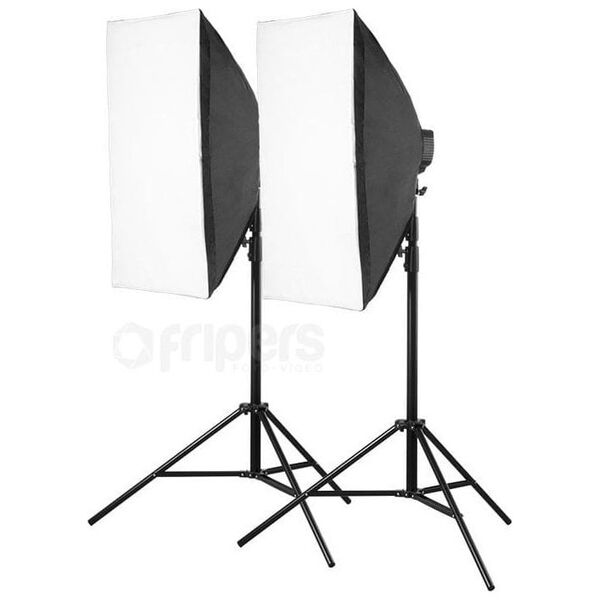 Zestaw studyjny Freepower Zestaw światła ciągłego Freepower 107 50x70cm SET 4000W 5500K ze statywem