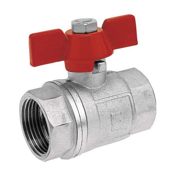 Ferro Zawór kulowy nakrętno-nakrętny 1/2" wodny KM1