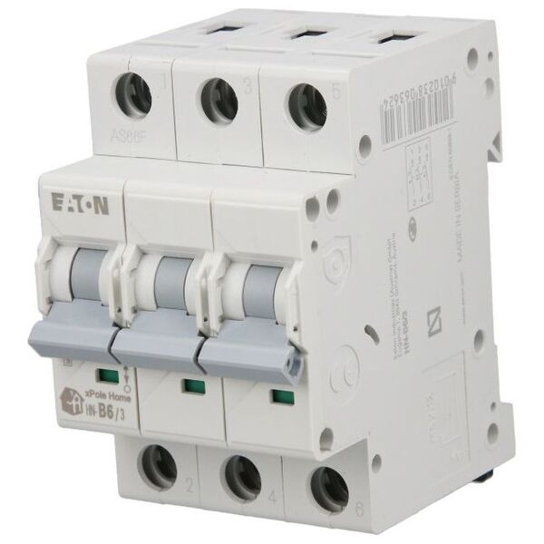 Eaton Wyłącznik nadprądowy 3P B 6A 6kA AC xPole Home HN-B6/3 194878