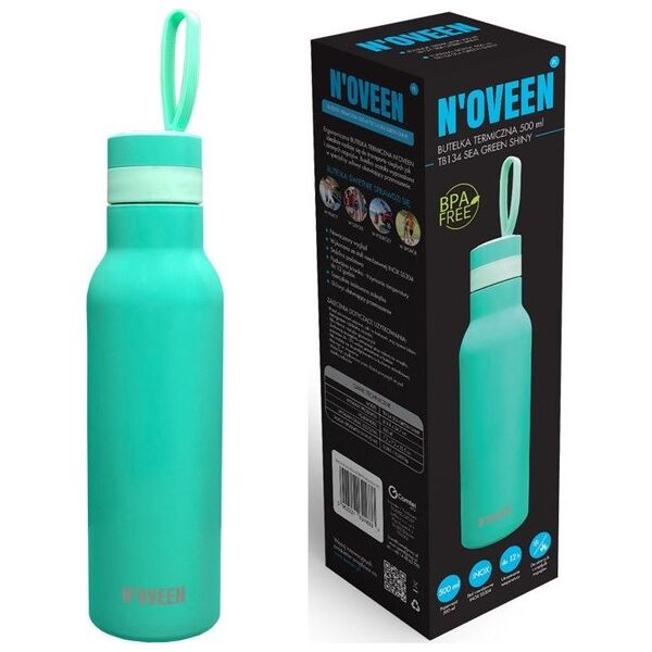 Noveen Butelka Termiczna NOVEEN TB134 Sea Green Shiny 500 ml