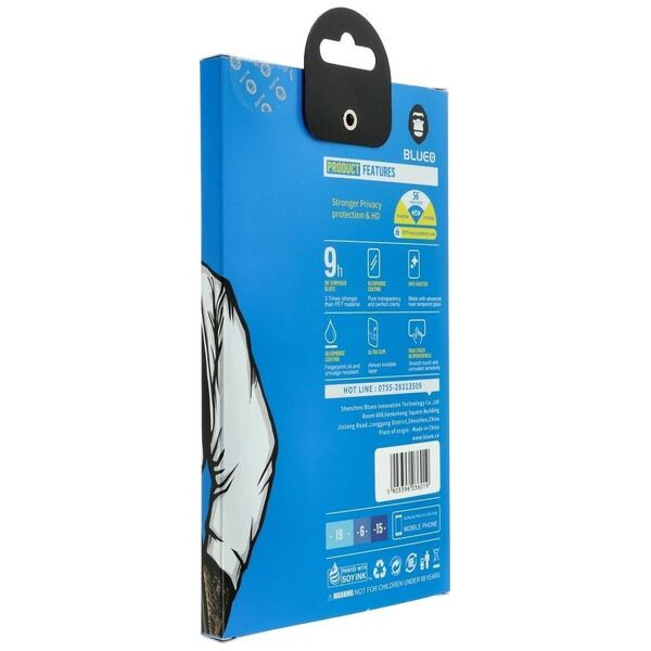 Partner Tele.com Szkło Hartowane 5D Mr. Monkey Glass - APP IPHO XR/11  6,1 czarny (Strong Privacy)