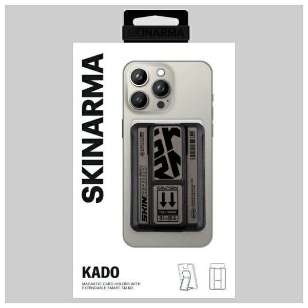 Portfel Skinarma Kado Kira Kobai Wallet   Mag-Charge Grip Stand gunmetal