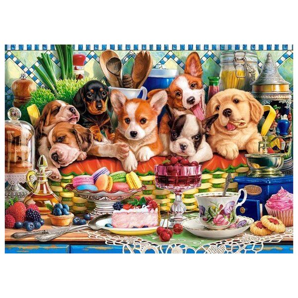 Puzzle 300 elementów Szczeniaczki deser Castor