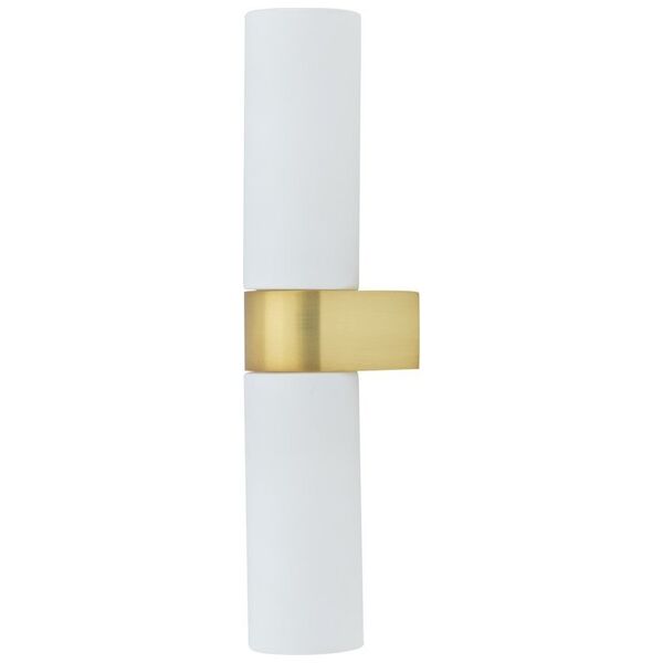 Kinkiet Nowodvorski Nowodvorski Natalie II 10727 kinkiet lampa ścienna 2x10W G9 biały/mosiądz