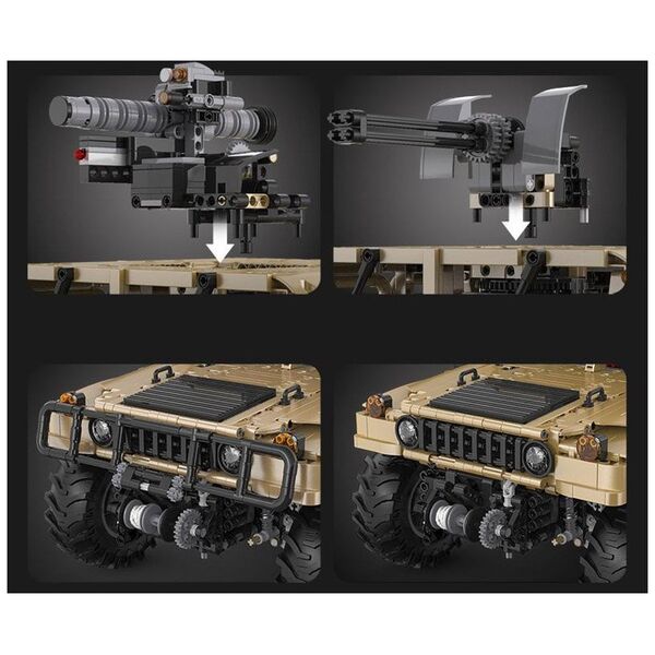 Jokomisiada Zestaw klocków 3935-ele Auto wojskowe Humvee 1:18 ZA5252