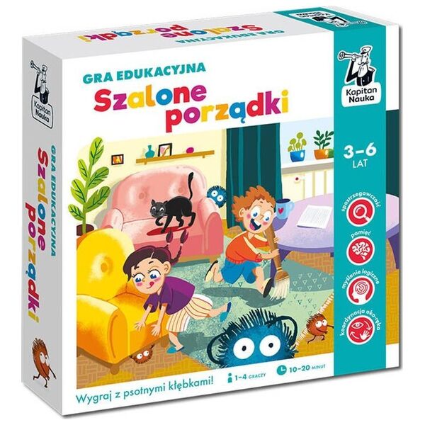 Kapitan Nauka Kapitan Nauka Gra Szalone porządki gra edukacyjna 3-6 lat GR0710