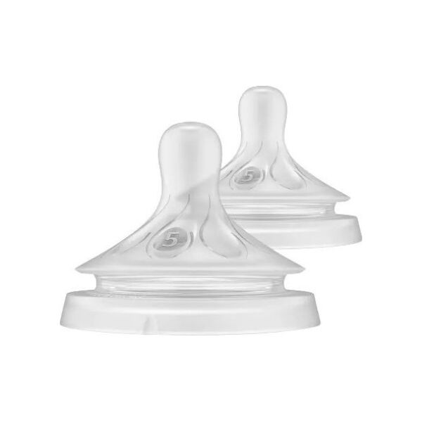 Philips Philips AVENT Natural Response SCY965/02 Anti-colic teats with Flow 5 teats, Orthodontic, Anti-colic valve, 2 pc(s)