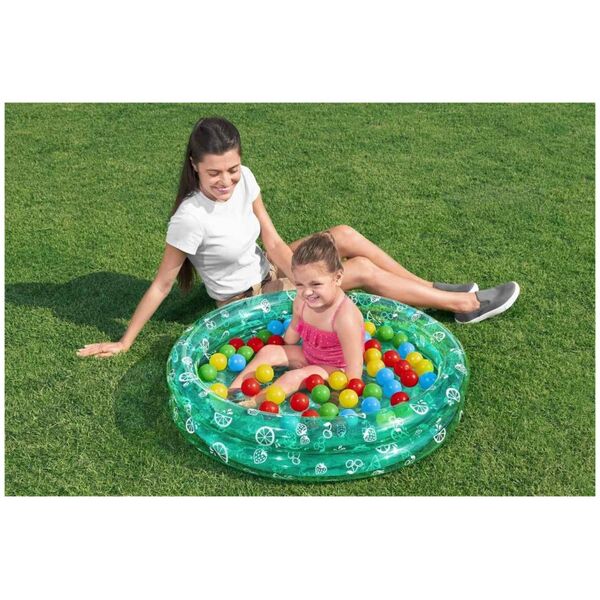Basenik Zielony 91x20cm + Piłeczki BESTWAY