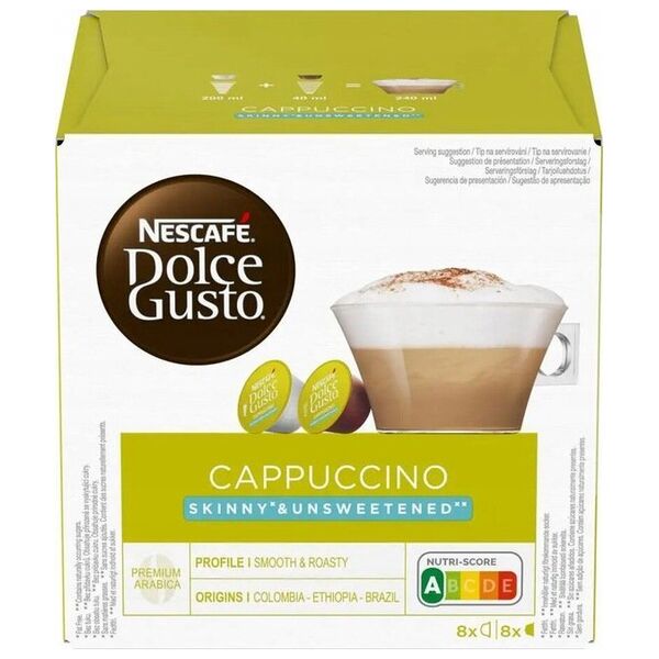 Coffee pods NESCAFE(r) Dolce Gusto(r) Skinny Cappuccino, 8+8 pcs.