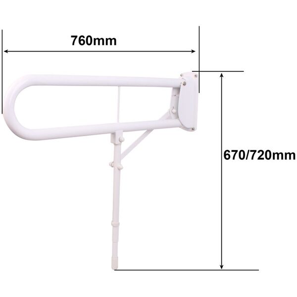 Sourcing GRAB BAR HD-05, ΠΤΥΠΛΩΜΕΝΟ, 76 CM, ΛΕΥΚΟ 13486727 4772013339663