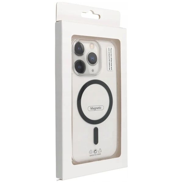 Drop Glue Colorful Ring Mag Cover kompatybilny z MagSafe pasuje do SAMSUNG A36 czarny