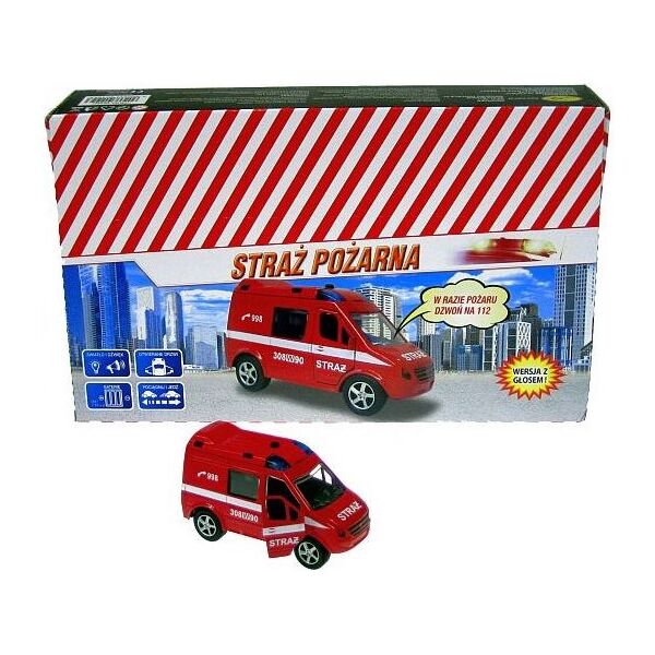 Hipo Auto Straż 11cm z głosem (HKG092)