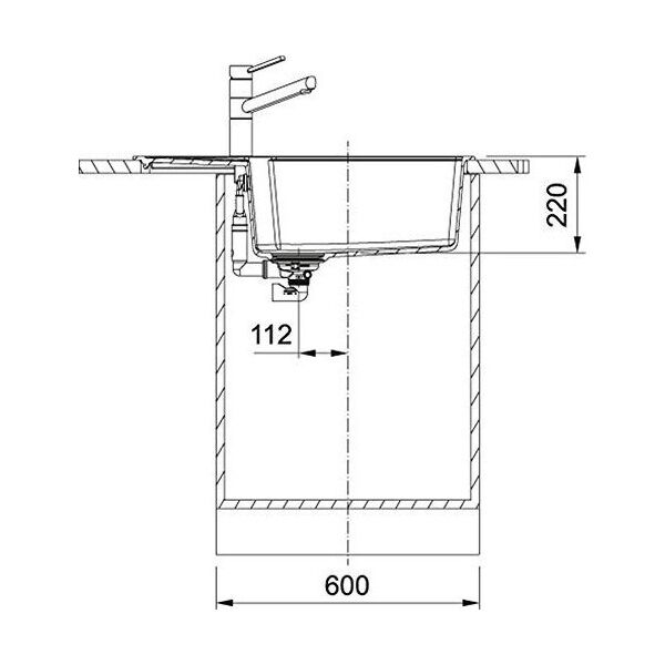 Franke UBG 611-78XL 3 1/2 BSWT REV WRO ON νεροχύτη 13492306 7612985738415